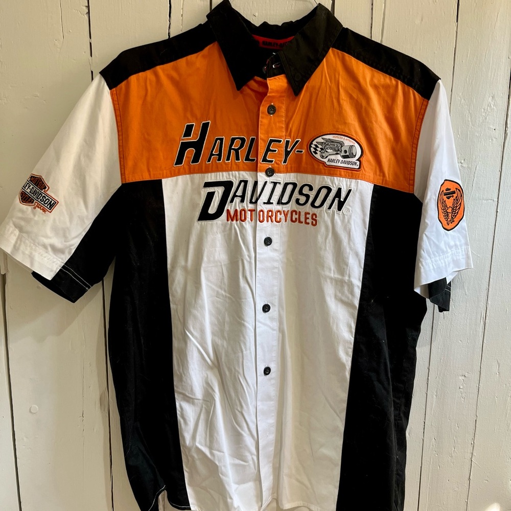 Sick Harley Davidson button up